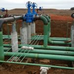 Blasting coating pipe